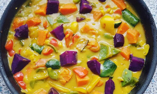 Vegán kókuszos zöldséges curry