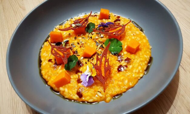 Sült tökös rizottó